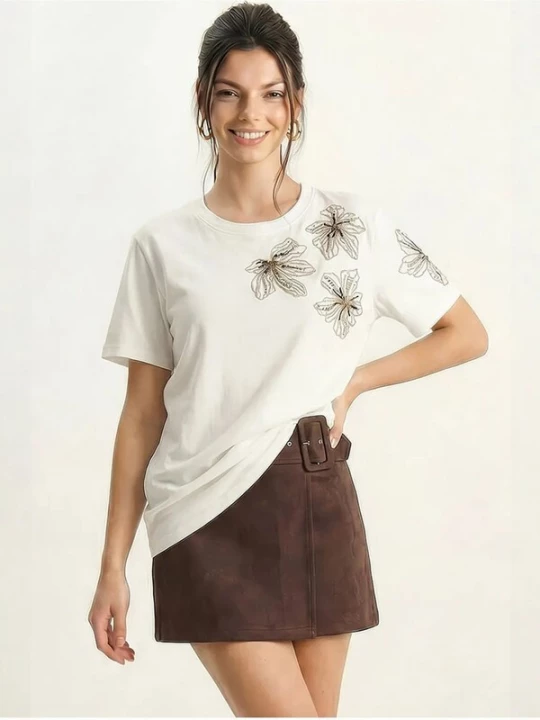 Foto van product Bianco Lucci Shirt zwart / wit