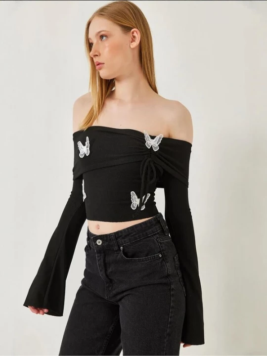 Foto van product Bianco Lucci Shirt zwart / wit