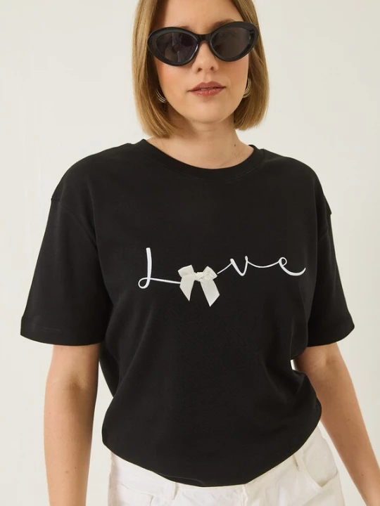 Foto van product Bianco Lucci Shirt zwart / wit