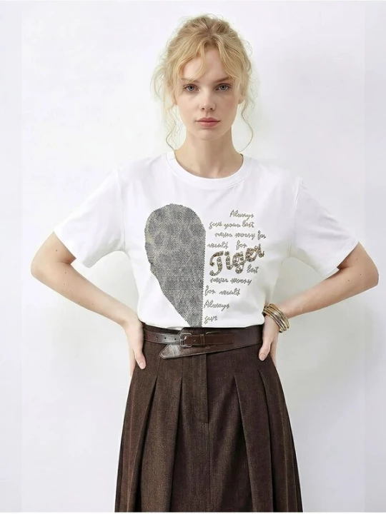 Foto van product Bianco Lucci Shirt zwart / wit