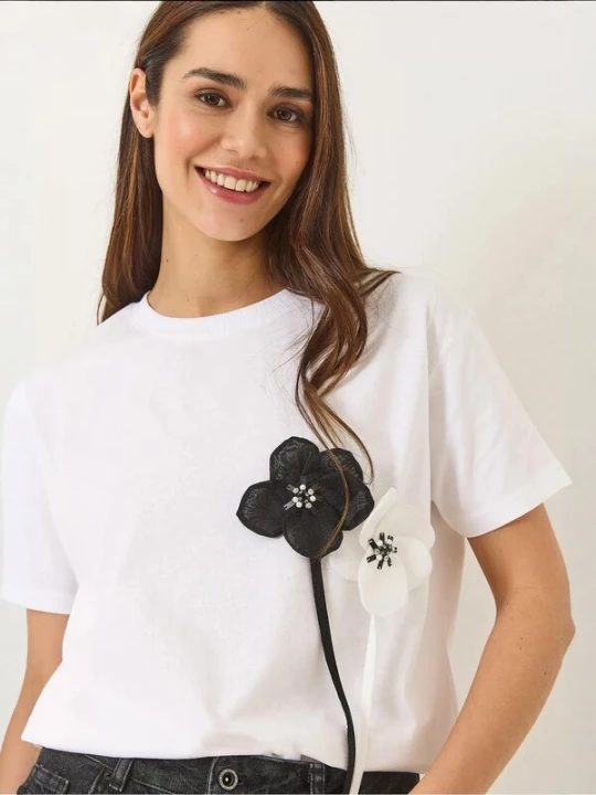 Foto van product Bianco Lucci Shirt zwart / wit