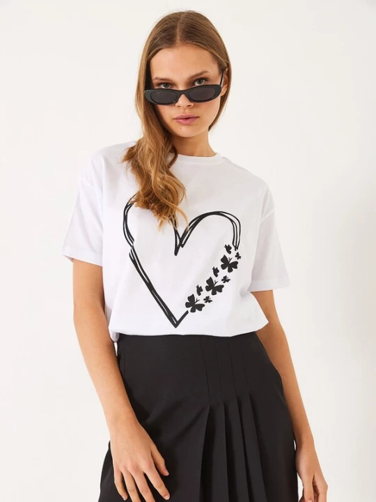 Foto van product Bianco Lucci Shirt zwart / wit