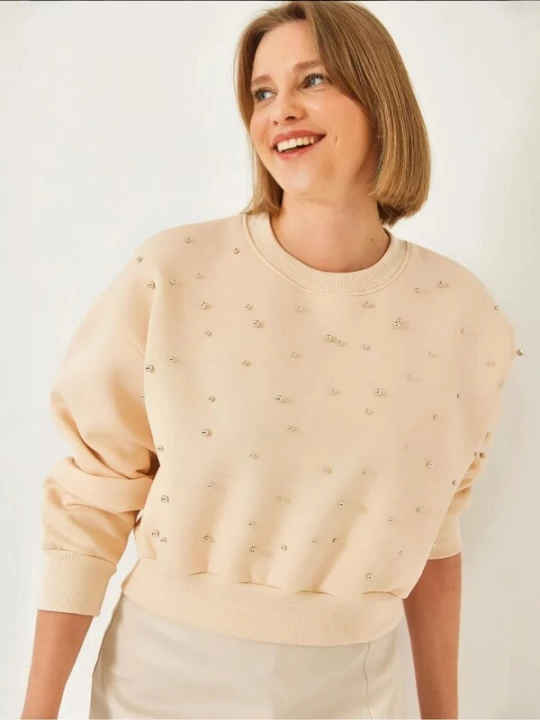 Foto van product Bianco Lucci Sweatshirt beige