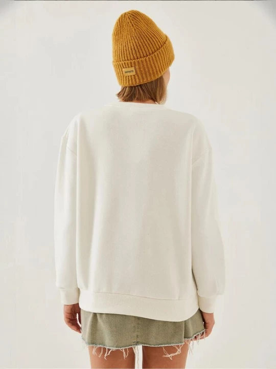 Foto van product Bianco Lucci Sweatshirt beige / bruin / donkerbruin / zwart