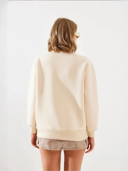 Foto van product Bianco Lucci Sweatshirt beige / crème / bruin