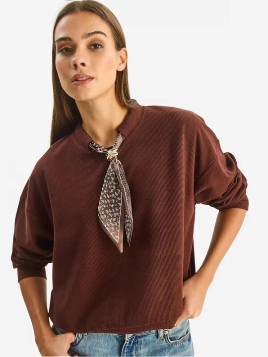Foto van product Bianco Lucci Sweatshirt bruin