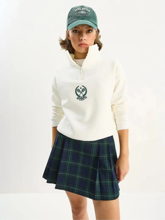 Foto van product Bianco Lucci Sweatshirt groen / wit
