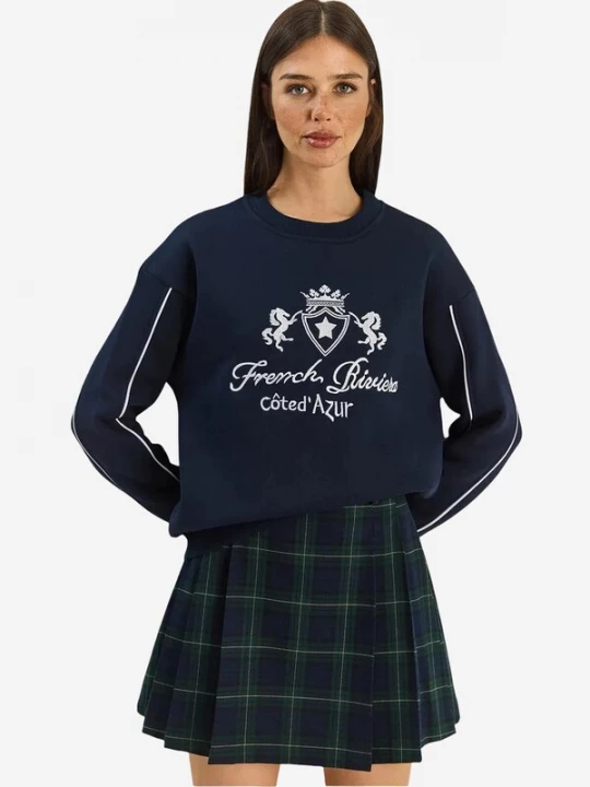 Foto van product Bianco Lucci Sweatshirt marine / wit