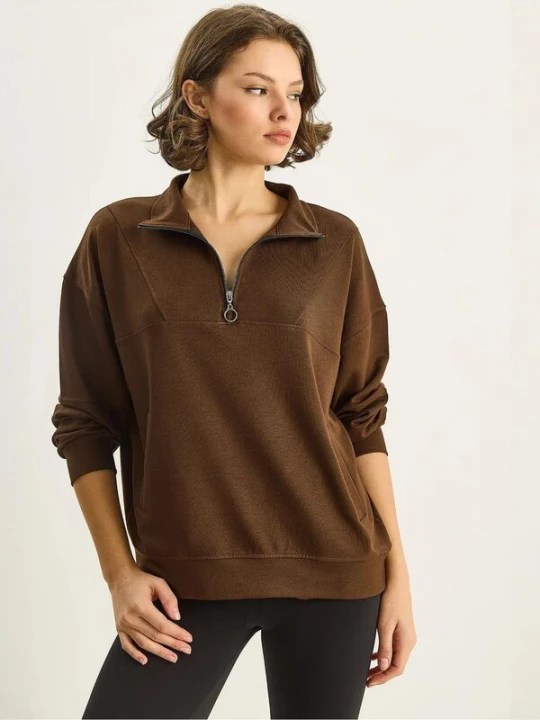 Foto van product Bianco Lucci Sweatshirt mokka