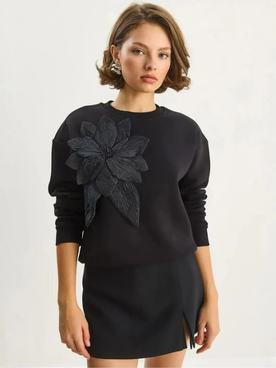 Foto van product Bianco Lucci Sweatshirt zwart