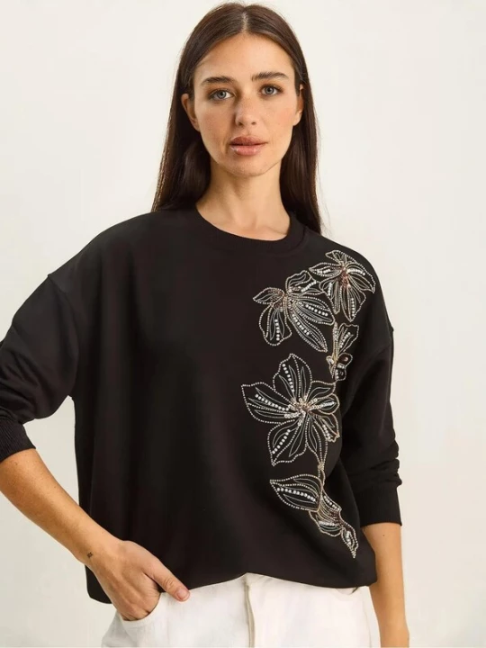 Foto van product Bianco Lucci Sweatshirt zwart