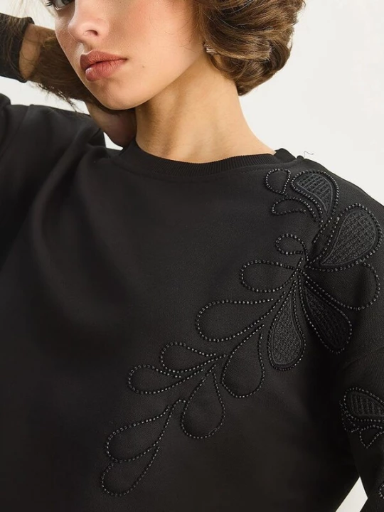 Foto van product Bianco Lucci Sweatshirt zwart