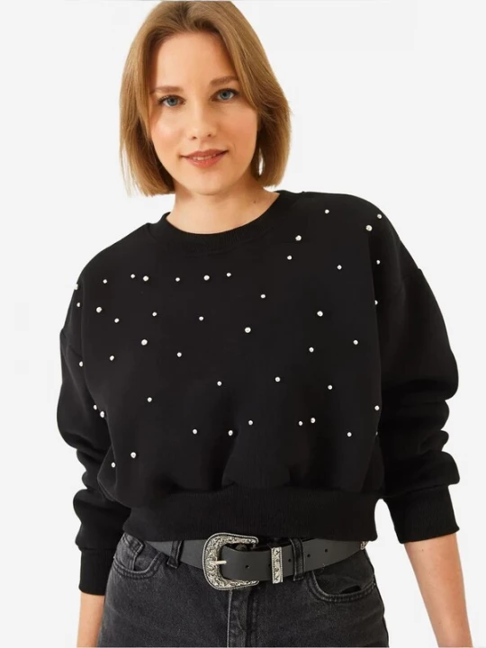 Foto van product Bianco Lucci Sweatshirt zwart