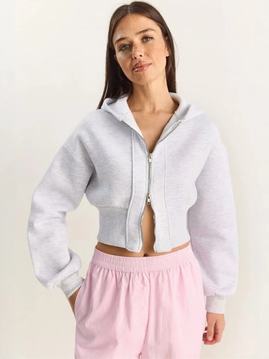Foto van product Bianco Lucci Sweatvest lichtgrijs