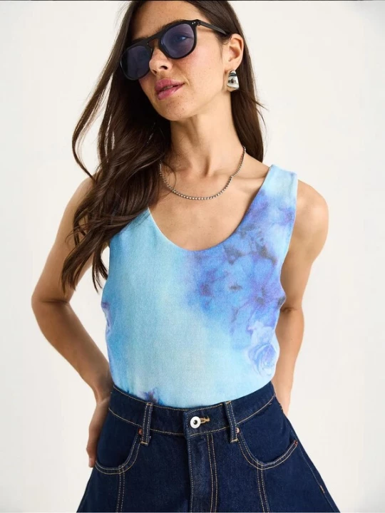 Foto van product Bianco Lucci Top blauw / lichtblauw