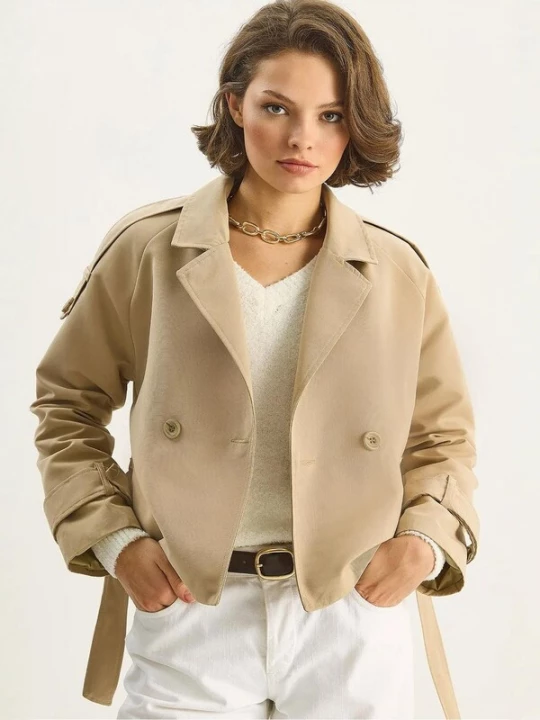 Foto van product Bianco Lucci Tussenjas beige