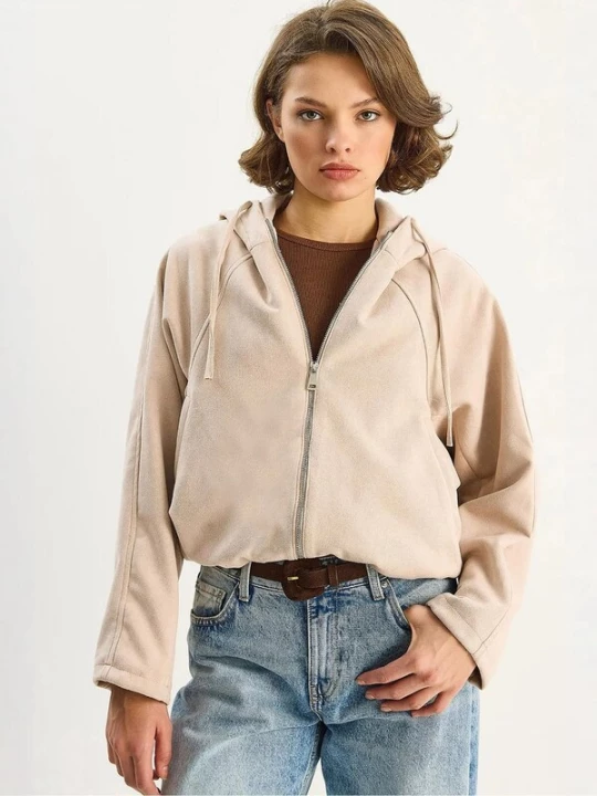 Foto van product Bianco Lucci Tussenjas beige