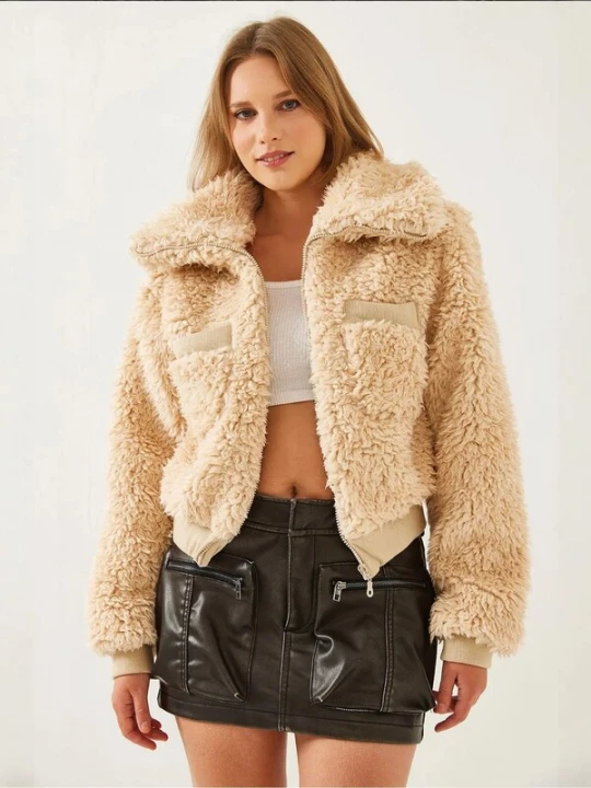 Foto van product Bianco Lucci Tussenjas camel