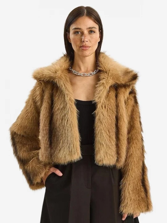 Foto van product Bianco Lucci Winterjas camel / donkerbruin