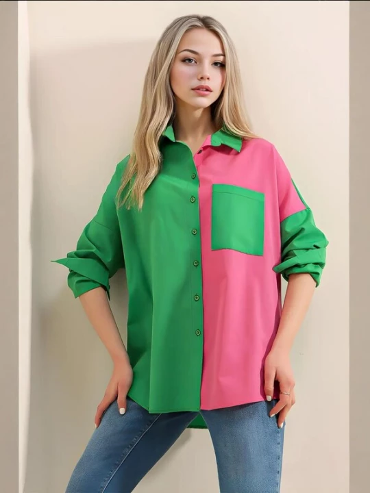 Foto van product Bigdart Blouse groen / pink