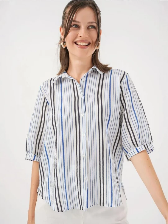 Foto van product Bigdart Blouse marine / zwart / wit