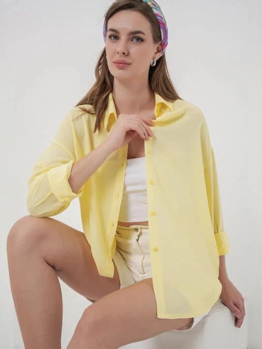 Foto van product Bigdart Blouse pasteelgeel