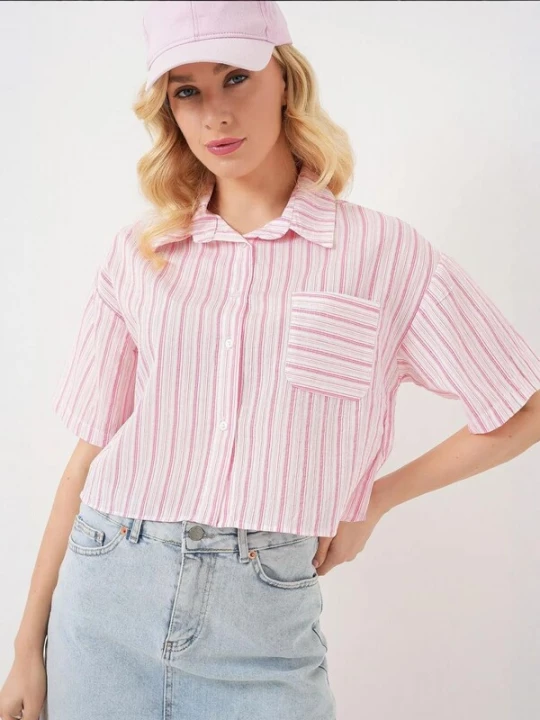 Foto van product Bigdart Blouse pink / wit