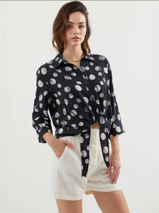 Foto van product Bigdart Blouse zwart / wit