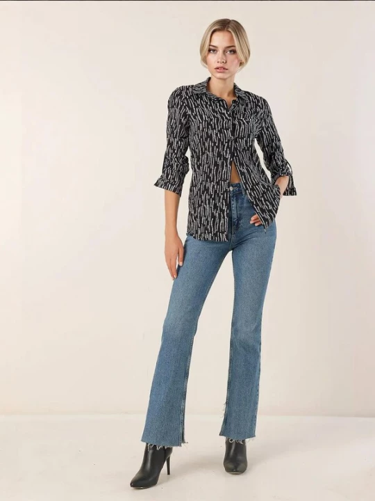 Foto van product Bigdart Blouse zwart / wit