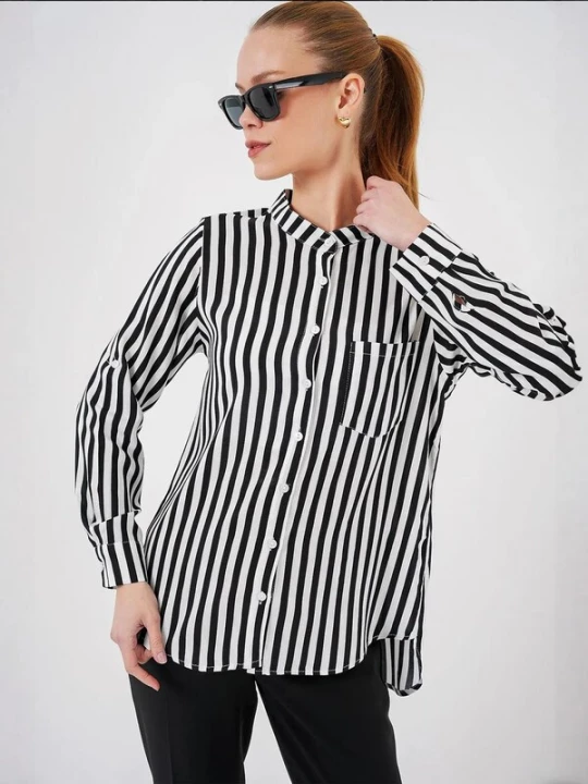 Foto van product Bigdart Blouse zwart / wit