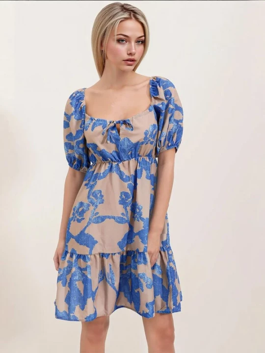 Foto van product Bigdart Jurk beige / blauw