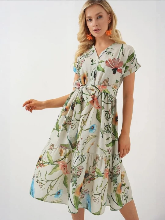 Foto van product Bigdart Jurk blauw / groen / oranje