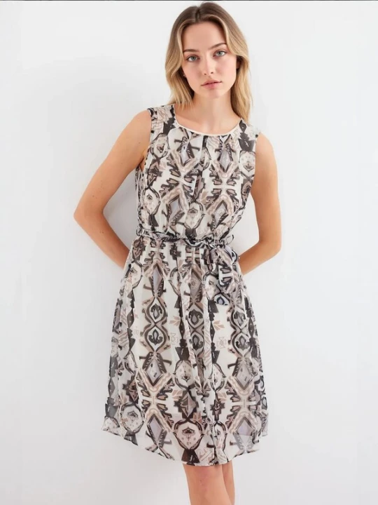 Foto van product Bigdart Jurk bruin / zwart / wit