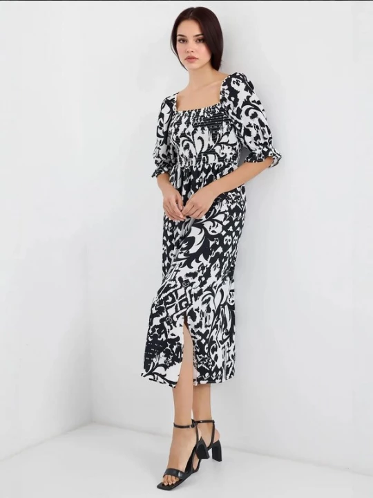 Foto van product Bigdart Jurk zwart / wit