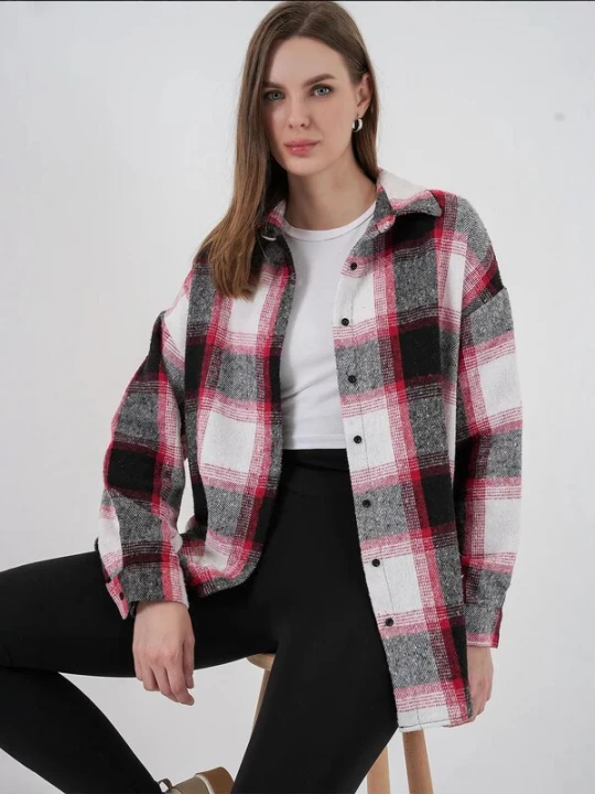 Foto van product Bigdart Shirt grenadine / zwart / zwart gemêleerd / wit