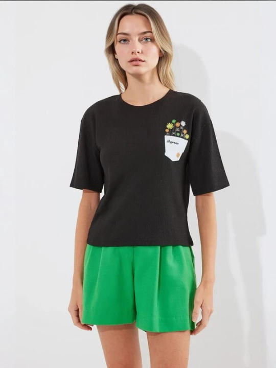 Foto van product Bigdart Shirt groen / oranje / zwart / wit
