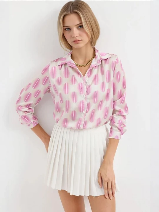 Foto van product Bigdart Shirt pink / wit