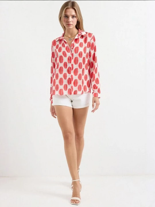 Foto van product Bigdart Shirt rood / wit