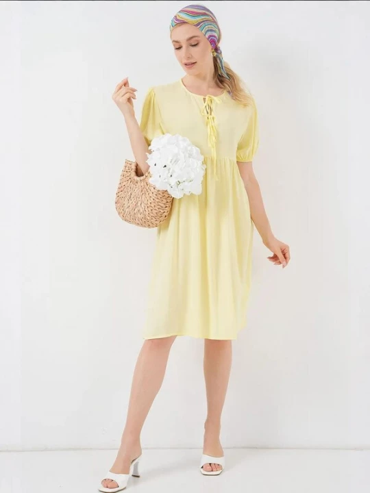 Foto van product Bigdart Zomerjurk geel