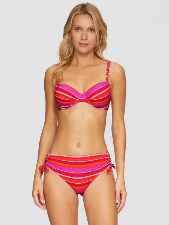 Foto van product Bikinibroekje met strepenprint s.Oliver roze