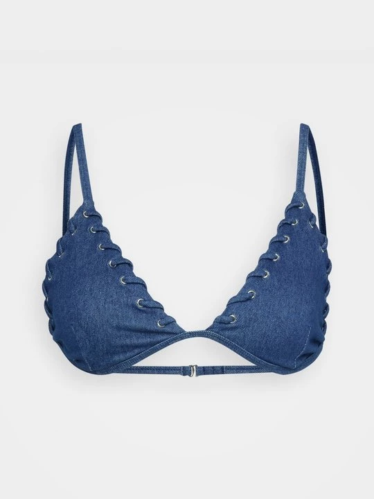 Foto van product Bikinitop Good American donkerblauw denim