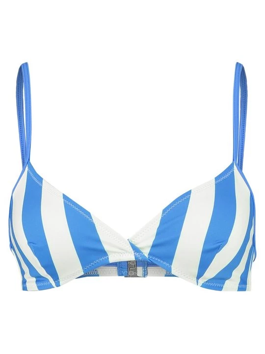 Foto van product Bikinitop Solid & Striped blauw
