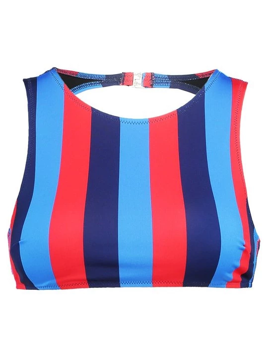 Foto van product Bikinitop Solid & Striped blauw