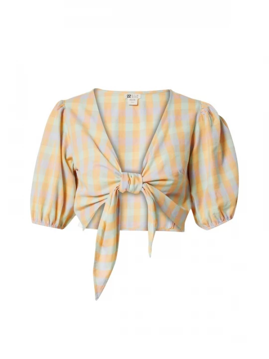 Foto van product BILLABONG Blouse 'AS YOU WISH' lichtblauw / mintgroen / abrikoos / lichtoranje