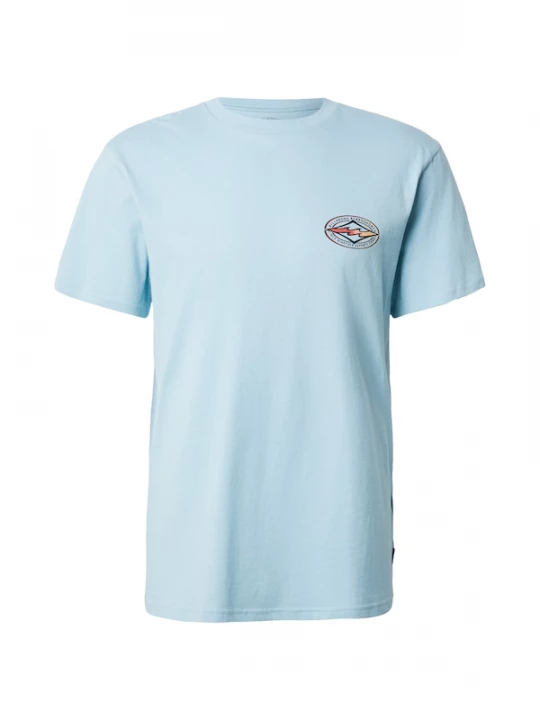 Foto van product BILLABONG Shirt 'Diamond Vision' pastelblauw / abrikoos / zwart