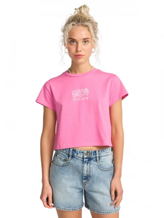 Foto van product BILLABONG Shirt 'Holiday Soon' lichtroze / wit