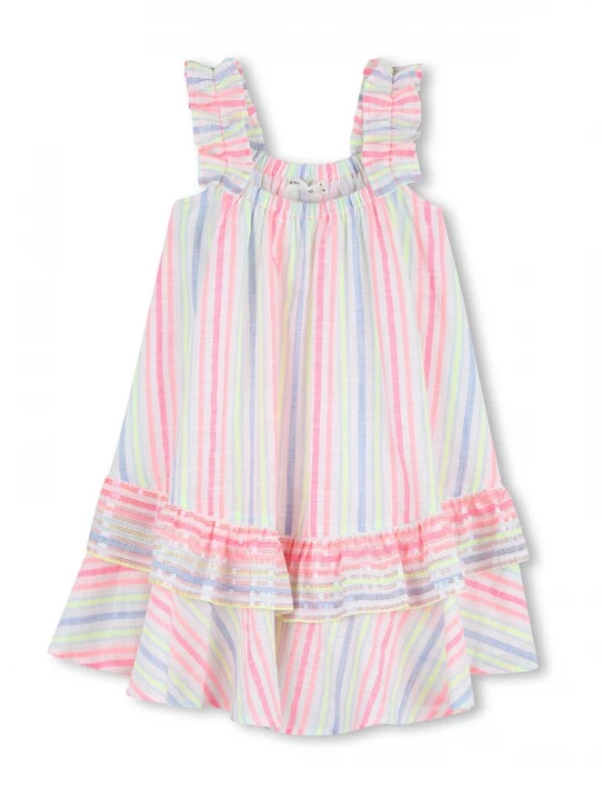Foto van product Billieblush Jurk saffier / neongeel / pink / wit