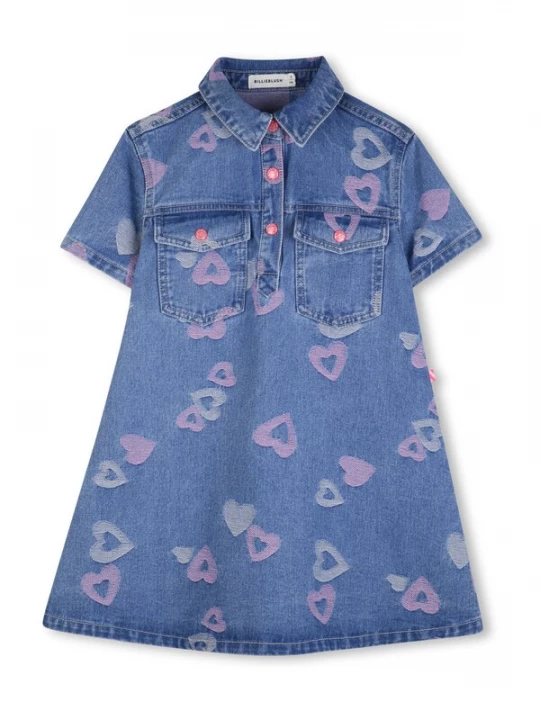Foto van product Billieblush Jurk smoky blue / blauw denim / lavendel