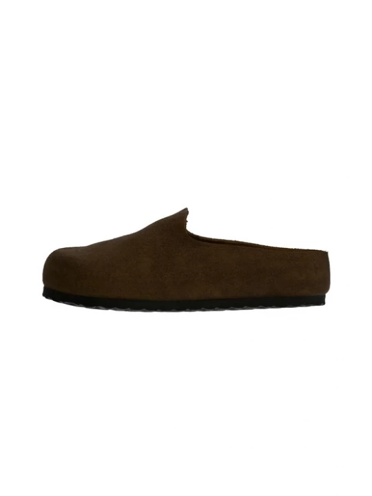 Foto van product BIRKENSTOCK Instappers 'Amsterdam' donkerbruin