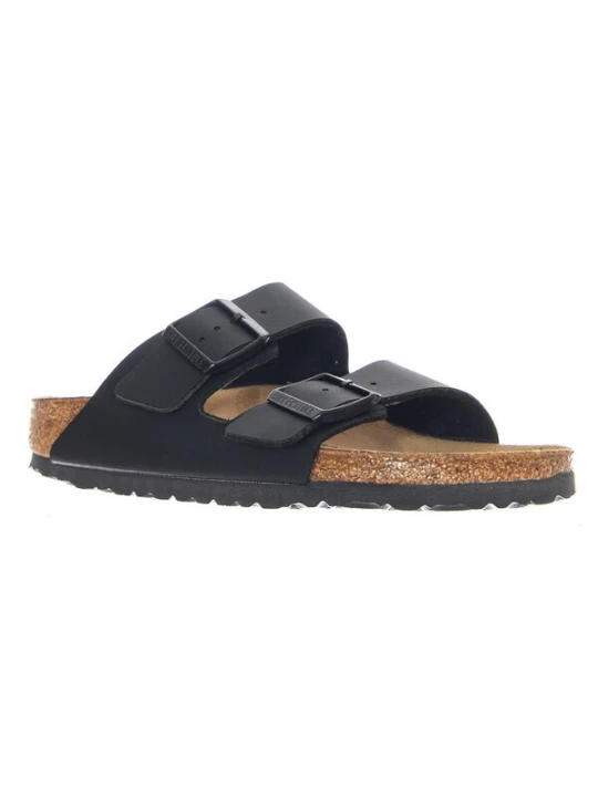Foto van product BIRKENSTOCK Sandalen 'Arizona Birko Flor Narrow Fit Black' zwart
